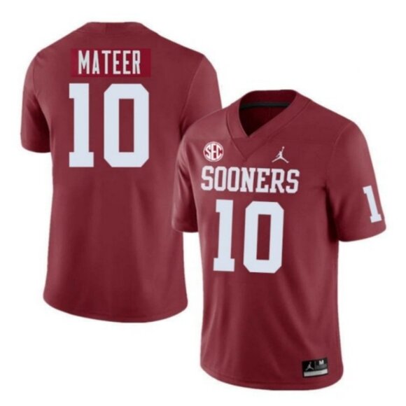 Mens Youths Womens John Mateer Red Stitched Vapor Jersey - Picture 1 of 1